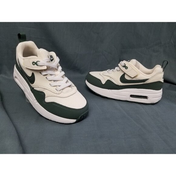 Nike Air Max 1 Easyon (PS) Sneakers Green Tan Size 12c NEW NO BOX! - Picture 1 of 12